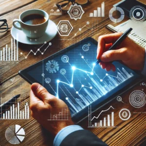 Importance of Digital Marketing Image showing a graph with increasing trend lines to represent the growing importance of digital marketing