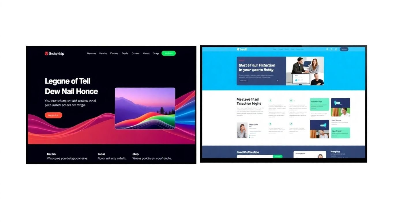 Landing page builder comparison visual